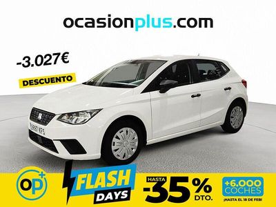 Usado Seat Ibiza Reference 95 CV (69 kW) 2017 Blanco Berlina