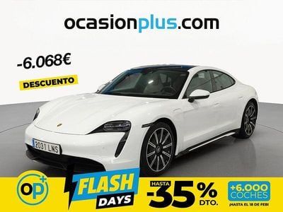 Usado Porsche Taycan 300 kW (408 CV) 2021 Blanco Berlina