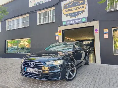 Usado Audi A6 150 CV (110 kW) 2016 Negro Familiar