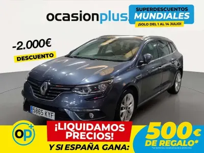 Usado Renault Mégane GrandTour Zen 140 CV (102 kW) 2019 Azul Familiar