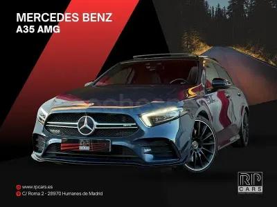 Usado Mercedes A35 AMG 306 CV (225 kW) 2021 Azul Berlina