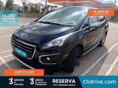 Usado Peugeot 3008 Allure 120 CV (88 kW) 2015 Negro Familiar