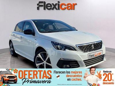 Usado Peugeot 308 GT-line 130 CV (95 kW) 2018 Blanco Berlina