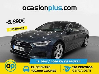 Usado Audi A7 286 CV (210 kW) 2018 Azul Berlina