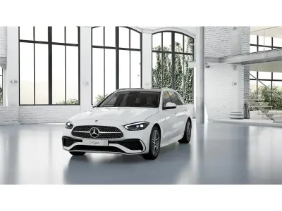 Usado Mercedes C300e 313 CV (230 kW) 2025 Blanco polar Familiar