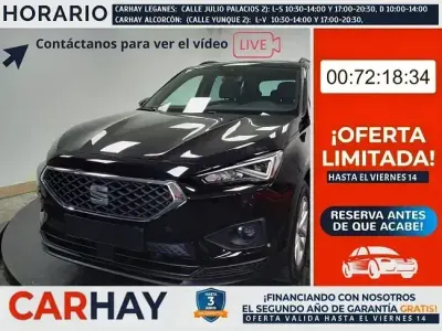 Usado Seat Tarraco Style 151 CV (111 kW) 2021 Negro SUV