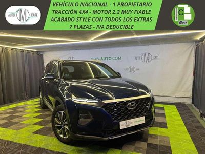 Azul Usado 2021 Hyundai Santa Fe Style SUV | 34.390 € (Precio justo)