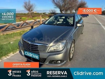 Usado Mercedes C200 Avantgarde 136 CV (100 kW) 2012 Gris / plata Familiar