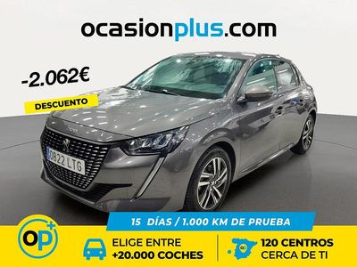 Usado Peugeot 208 Allure 100 CV (73 kW) 2021 Gris Utilitario