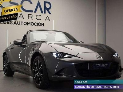 Gris Usado 2024 Mazda MX5 Exclusive-Line Descapotable | 32.900 € (Un poco caro)