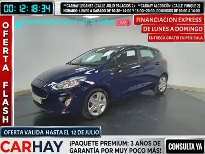 Usado Ford Fiesta Trend 126 CV (92 kW) 2021 Negro Berlina