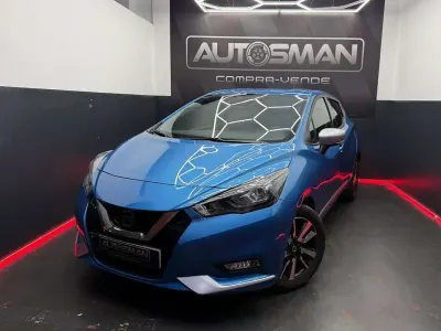 Usado Nissan Micra Tekna 92 CV (67 kW) 2021 Azul Utilitario