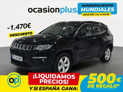 Usado Jeep Compass Longitude 120 CV (88 kW) 2018 Negro SUV