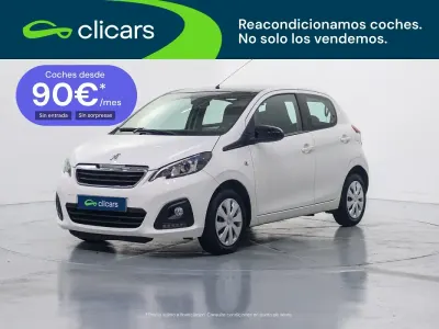 Usado Peugeot 108 Active 72 CV (52 kW) 2019 Blanco Berlina