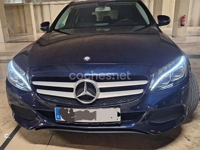 Usado Mercedes C200 Elegance 136 CV (100 kW) 2015 Azul Familiar