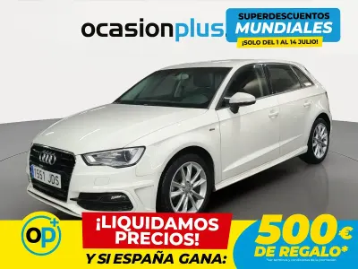 Usado Audi A3 S-Line 110 CV (80 kW) 2015 Blanco Berlina