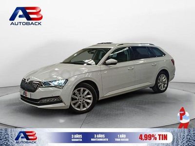 Usado Skoda Superb Ambition 218 CV (160 kW) 2020 Blanco Familiar