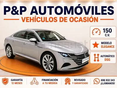 Usado VW Arteon Elegance 150 CV (110 kW) 2022 Gris / plata Berlina