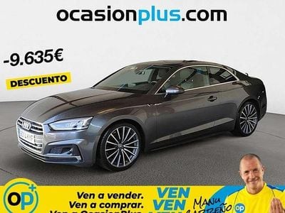 Usado Audi A5 S-Line 190 CV (139 kW) 2019 Gris Coupe