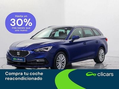 Usado Seat Leon XCELLENCE 150 CV (110 kW) 2020 Azul Berlina