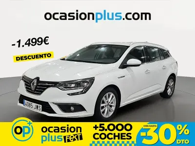 Usado Renault Mégane GrandTour Zen 132 CV (97 kW) 2017 Blanco Familiar