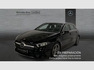 Usado Mercedes A200 AMG line 150 CV (110 kW) 2022 Negro Berlina