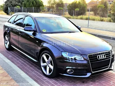 Usado Audi A4 S-Line 143 CV (105 kW) 2010 Negro Familiar