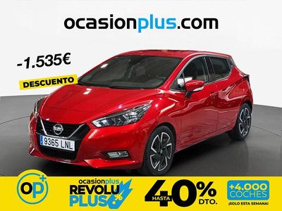 Usado Nissan Micra Acenta 92 CV (67 kW) 2021 Rojo Utilitario