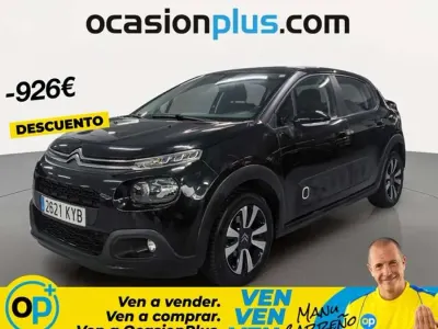 Usado Citroën C3 Feel 82 CV (60 kW) 2019 Negro Utilitario