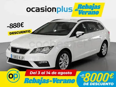 Usado Seat Leon Reference 110 CV (80 kW) 2018 Blanco Familiar
