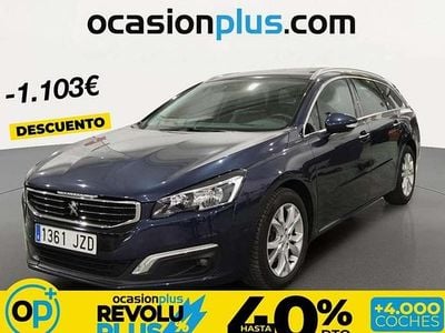 Usado Peugeot 508 SW Allure 150 CV (110 kW) 2017 Azul Familiar