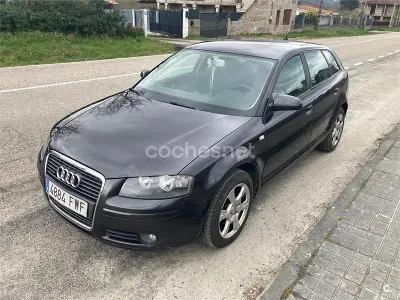 Usado Audi A3 Ambition 140 CV (102 kW) 2007 Negro Utilitario