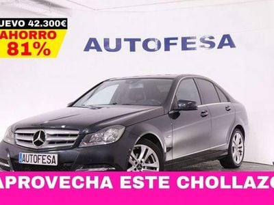 Usado Mercedes C200 136 CV (100 kW) 2011 Negro Berlina