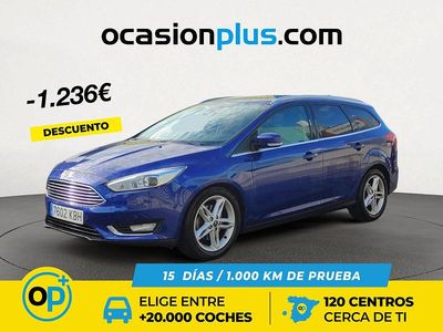 Azul Usado 2017 Ford Focus Titanium Monovolumen | 15.454 € (Un poco caro)