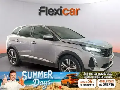 Usado Peugeot 3008 Allure 130 CV (95 kW) 2021 Gris SUV