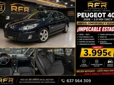 Usado Peugeot 407 109 CV (80 kW) 2008 Azul Berlina