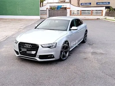 Usado Audi A5 Sportback S-Line 177 CV (130 kW) 2014 Gris / plata Utilitario