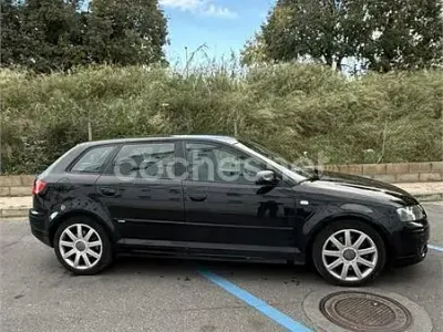 Usado Audi A3 170 CV (125 kW) 2007 Negro Utilitario