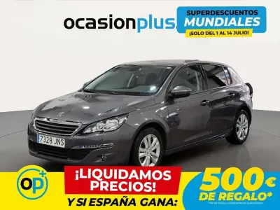 Usado Peugeot 308 Style 131 CV (96 kW) 2016 Gris Utilitario