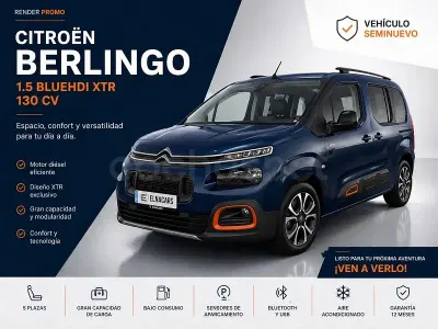 Usado Citroën Berlingo Shine 131 CV (96 kW) 2020 Azul Monovolumen
