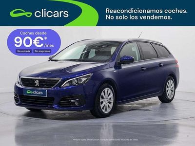 Usado Peugeot 308 SW Style 131 CV (96 kW) 2018 Azul Familiar
