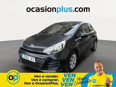 Usado Kia Rio 84 CV (61 kW) 2015 Negro Utilitario