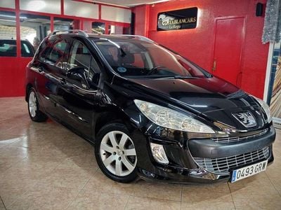Negro Usado 2009 Peugeot 308 Familiar | 4650 € (Precio justo)