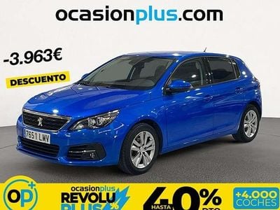 Usado Peugeot 308 Active 110 CV (80 kW) 2021 Azul Utilitario