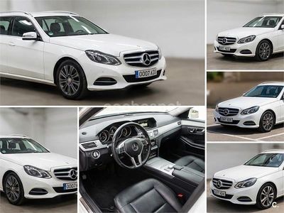 Usado Mercedes E200 Avantgarde 136 CV (100 kW) 2015 Blanco Familiar