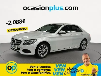 Usado Mercedes C200 136 CV (100 kW) 2017 Plateado Berlina