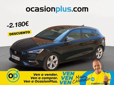 Usado Seat Leon FR 150 CV (110 kW) 2021 Negro