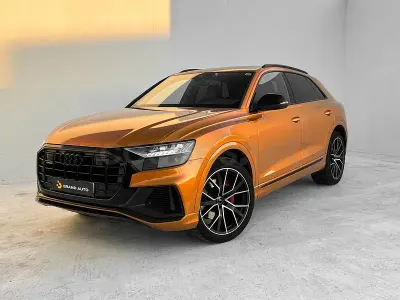 Usado Audi Q8 S-Line 286 CV (210 kW) 2020 Naranja SUV