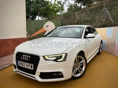 Usado Audi A5 Sportback S-Line 190 CV (139 kW) 2014 Blanco Utilitario