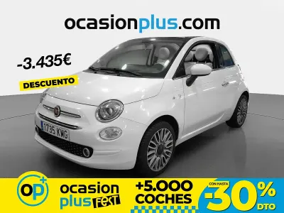 Używany Fiat 500 Lounge 69 KM (50 kW) 2018 Biały Kabriolet